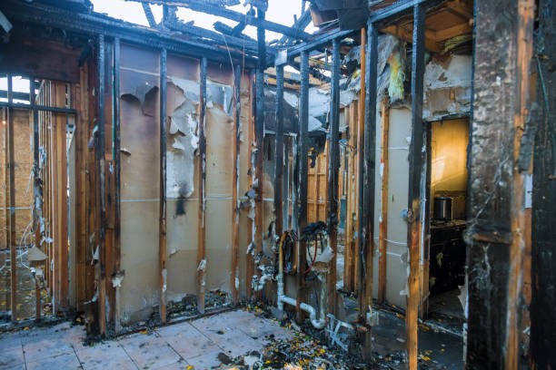 Professional Fire Damage Repair technician working in Hooper, NE
